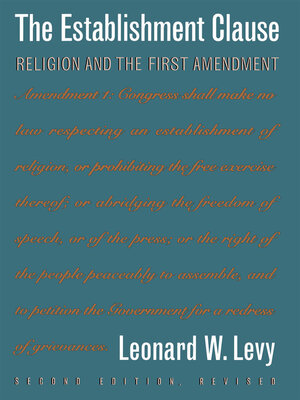 cover image of The Establishment Clause